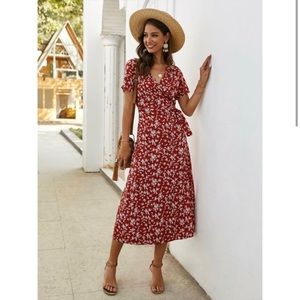 Floral Print Maxi Dress